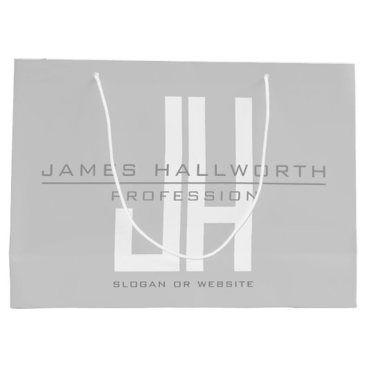 Monographie | Grau Große Geschenktüte (Rückseite)