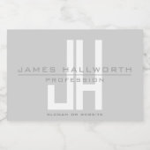 Monographie | Grau Lebensmitteletikett (Einzelnes Label)