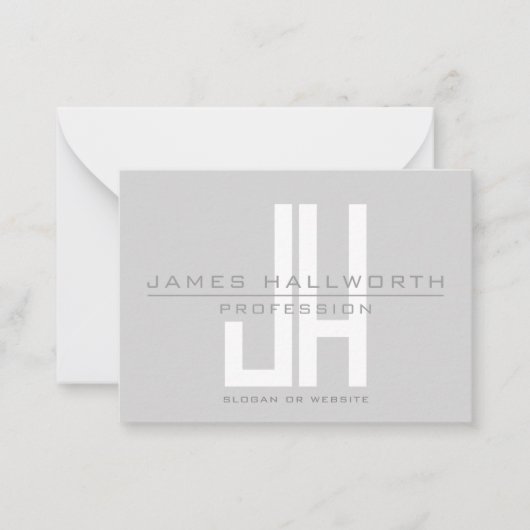 Monographie | Grau Mitteilungskarte (Vorderseite)