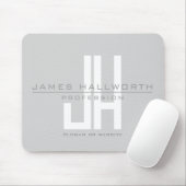 Monographie | Grau Mousepad (Mit Mouse)