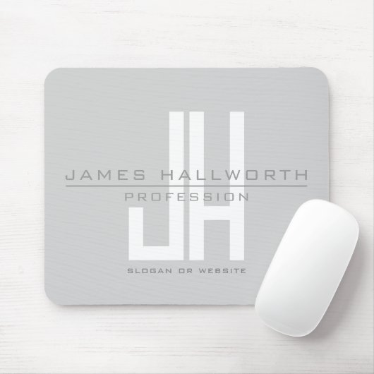 Monographie | Grau Mousepad (Mit Mouse)