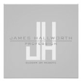 Monographie | Grau Poster (Vorderseite)