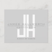 Monographie | Grau Postkarte (Vorderseite)