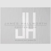 Monographie | Grau Seidenpapier (Vorderseite)