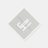 Monographie | Grau Serviette (Ecke)