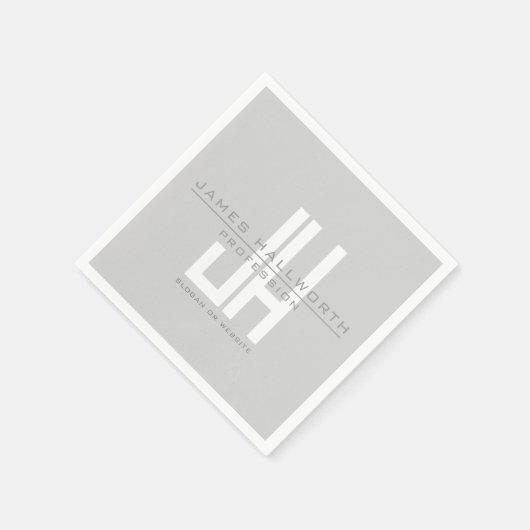 Monographie | Grau Serviette (Ecke)