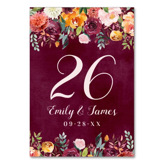 Monographie Tischnummer (Rückseite)