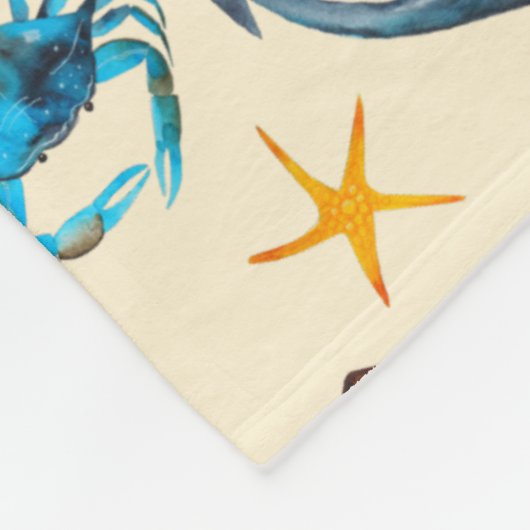 Monographie von Strand und Meer Fleecedecke (Ecke)