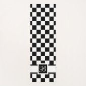 Monograviert in Schwarz-Weiß-Yogamattel Yogamatte (Vorderseite)