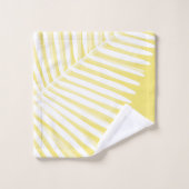 Monokromatische Sommerblätter Badhandtuch Set (Waschlappen)