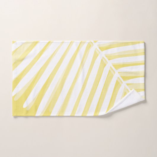 Monokromatische Sommerblätter Badhandtuch Set (Handtuch)