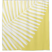 Monokromatische Sommerblätter Duschvorhang (Vorderseite)