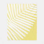 Monokromatische Sommerblätter Fleecedecke (Vorderseite)