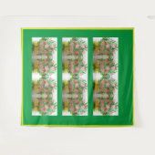 Monokromatisches Flat Pack Bouquet Wandteppich (Vorderseite (Horizontal))