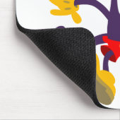 Monokulare Katzen in Tandem Laufen Mousepad (Ecke)