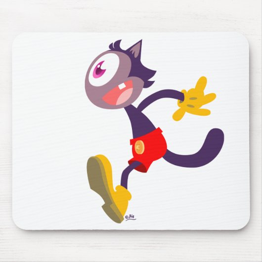 Monokulatzenmousepad Cartoon Mousepad (Vorne)