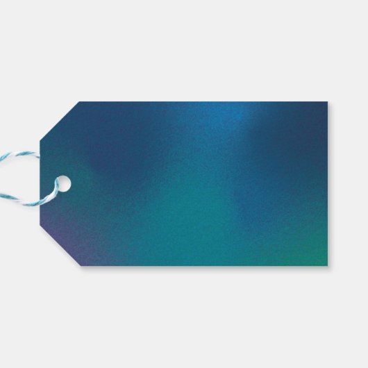 Monoline Christmas Trees Geschenkanhänger (Rückseite Horizontal)