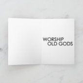 Monolith - Anbetungs-alte Götter Feiertagskarte (Innenseite)