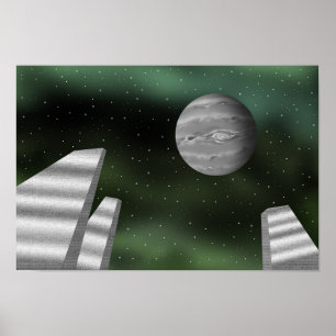 Monolithe und Riesenplaneten. Poster