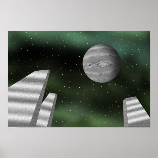 Monolithe und Riesenplaneten. Poster (Vorne)