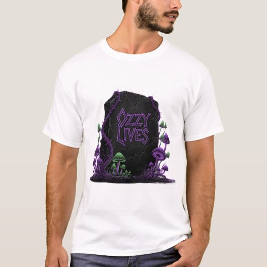 Monolithische Platte: Ozzy lebt T-Shirt (Vorderseite)