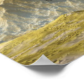 Monolophosaurus dinosaurier in der Wüste - 3D-Rend Poster (Ecke)