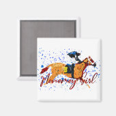 Monomoy Girl Champion Racehorse Magnet (Vorderseite/Rückseite)