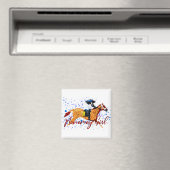 Monomoy Girl Champion Racehorse Magnet (In Situ (Geschirrspüler))