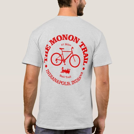 Monon Trail (Radfahren) T-Shirt (Rückseite)