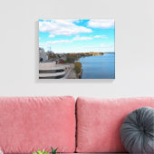 Mononasee und Downtown Madison Leinwanddruck (Insitu (Wohnzimmer))