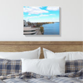 Mononasee und Downtown Madison Leinwanddruck (Insitu (Schlafzimmer))
