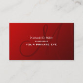 Monongramm Visitenkarte (Vorderseite)