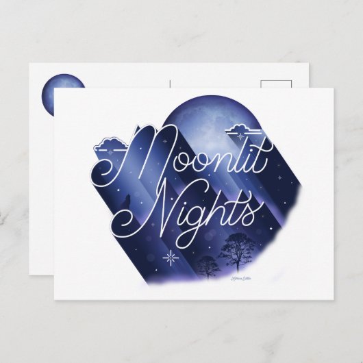 Mononlit Nights / Postkarte (Vorne/Hinten)