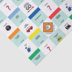 Monopoly-Pappkartenspiel Nacht Seidenpapier