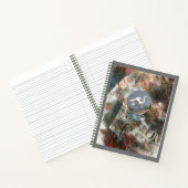 Monoprint Egret Dream and Glaube Spiral Journal Notizblock (Innenseite)