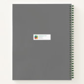 Monoprint Egret Dream and Glaube Spiral Journal Notizblock (Rückseite)