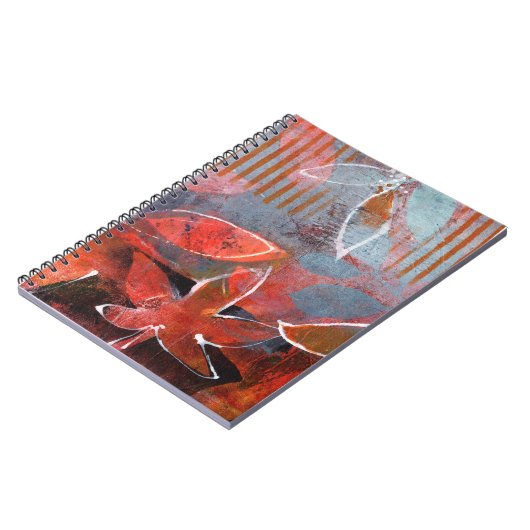 Monoprint Gelli Plate 011 Notizblock (Linke Seite)