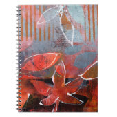 Monoprint Gelli Plate 011 Notizblock (Vorderseite)