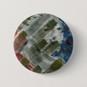 Monoprint Women and Crow (Raven) Button