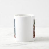 Monoprint Women and Crow (Raven) Kaffeetasse (Mittel)