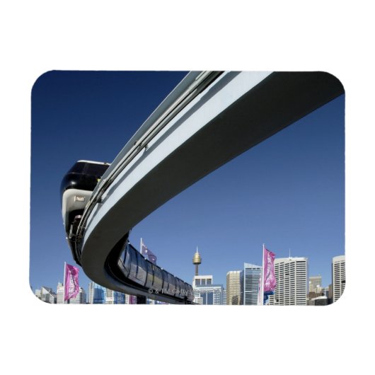 Monorail in Darling Harbour, Sydney, Australien Magnet (Horizontal)