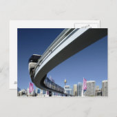 Monorail in Darling Harbour, Sydney, Australien Postkarte (Vorne/Hinten)