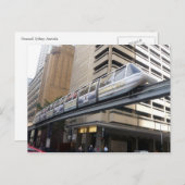 Monorail Sydney Postkarte (Vorne/Hinten)