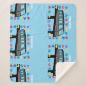 Monorail train car coaster autism puzzle sherpadecke (Vorderseite)