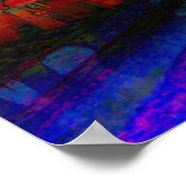 Monorail zum modernen Hotel und Bahnhof C Poster (Ecke)