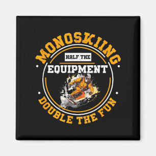 Monoskiing halbe Ausrüstung doppelt so lustig Mono Magnet