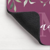 Monotherapie mit personalisiert rosa weißem Floral Mousepad (Ecke)