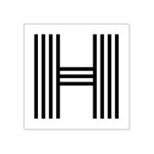 Monoton Letter H Rubber Briefmarke Gummistempel (Prägung)