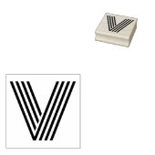 Monoton Letter V Rubber-Briefmarke Gummistempel (Stempel)