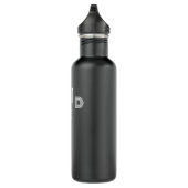 Monoton Name Stainless Steel Black Water Flasche Edelstahlflasche (Rechts)